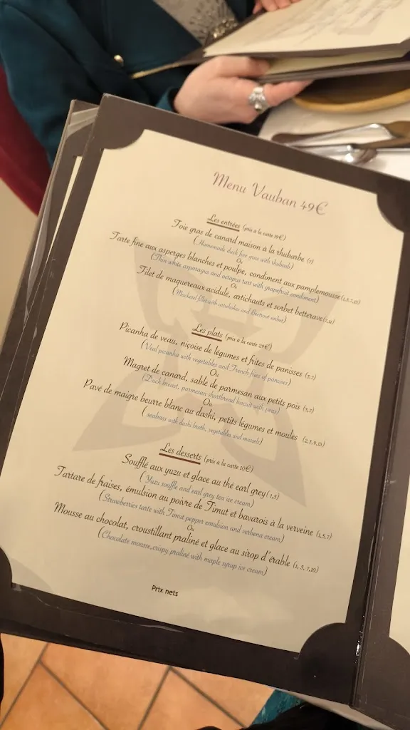 Menu_Restaurant le Vauban_Antibes_image_3