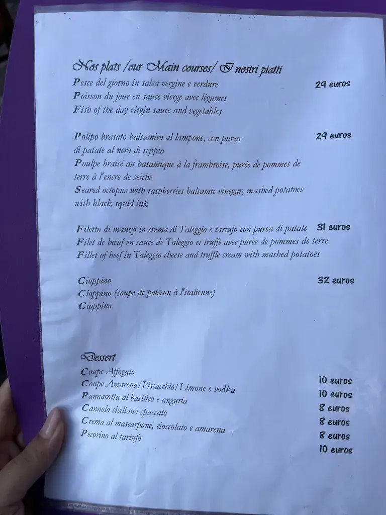 Menu_Angelo’s by Le Milano Antibes_Antibes_image_2