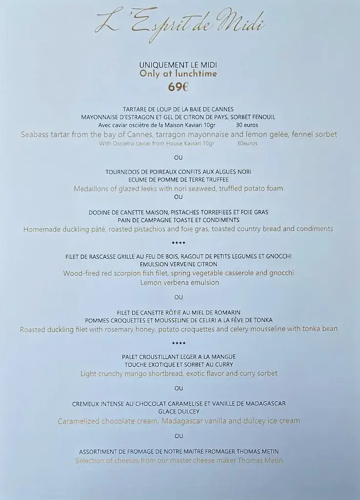 Menu_MAISON DE BACON_Antibes_image_2