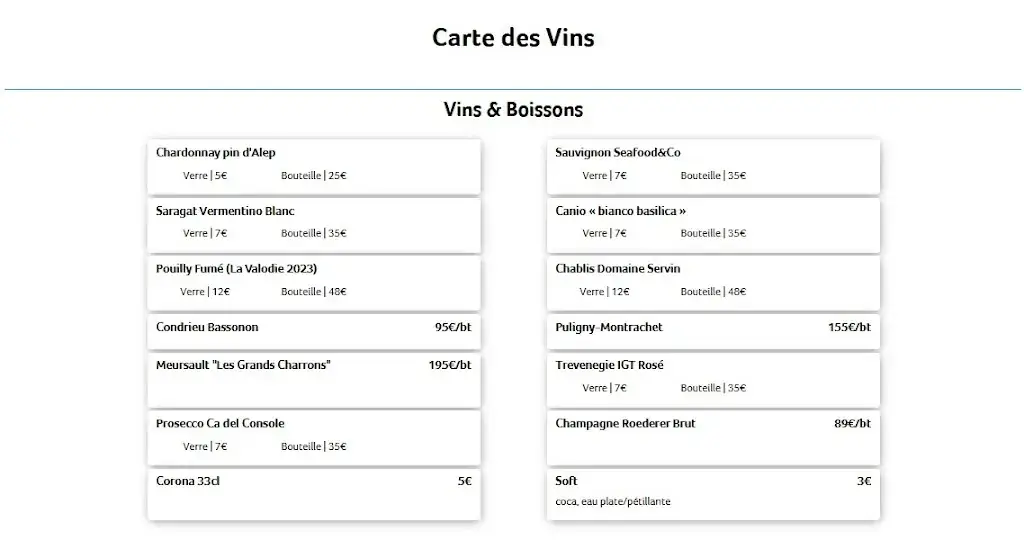 Menu_LA PESCHERIA_Antibes_image_1