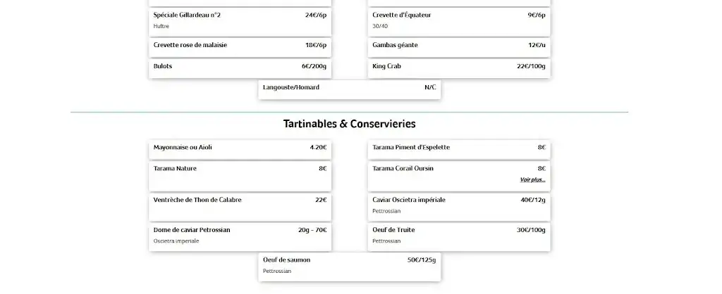 Menu_LA PESCHERIA_Antibes_image_3