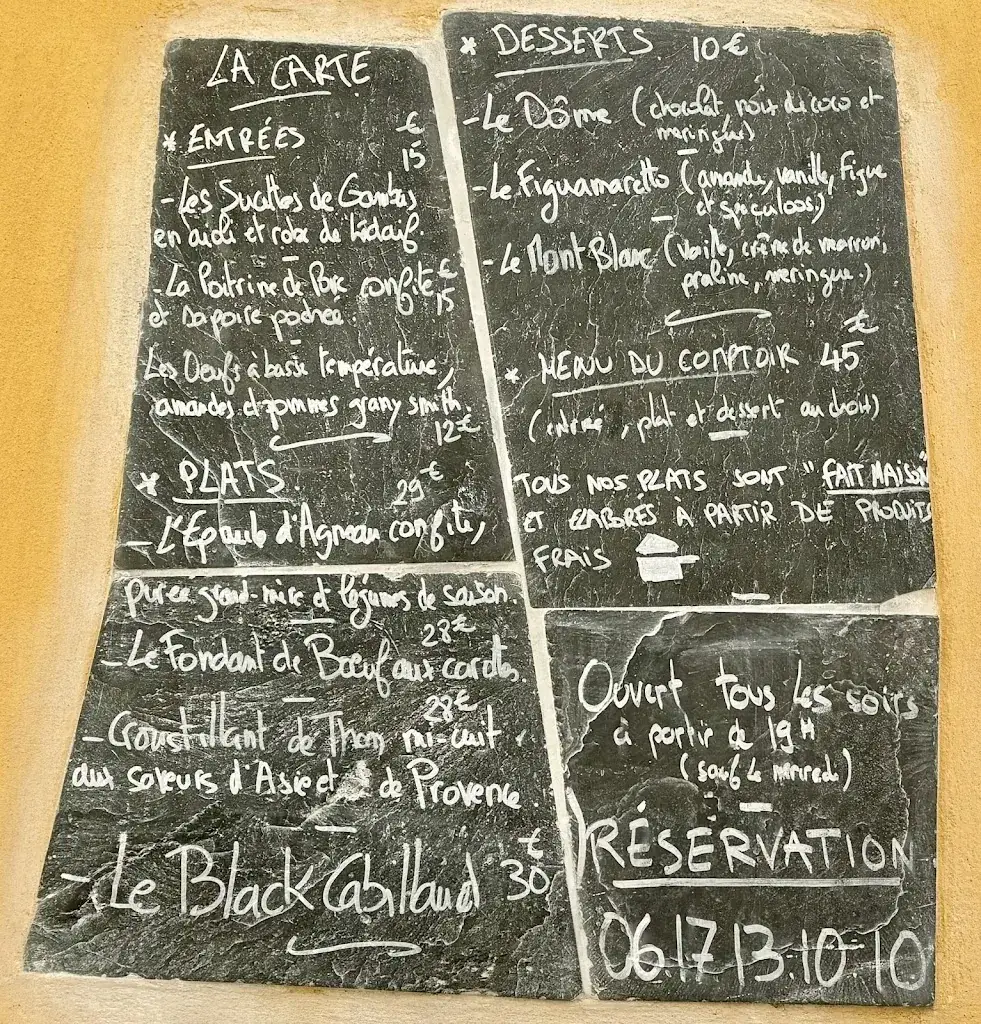 Menu_Le Comptoir de La Tourraque_Antibes_image_1