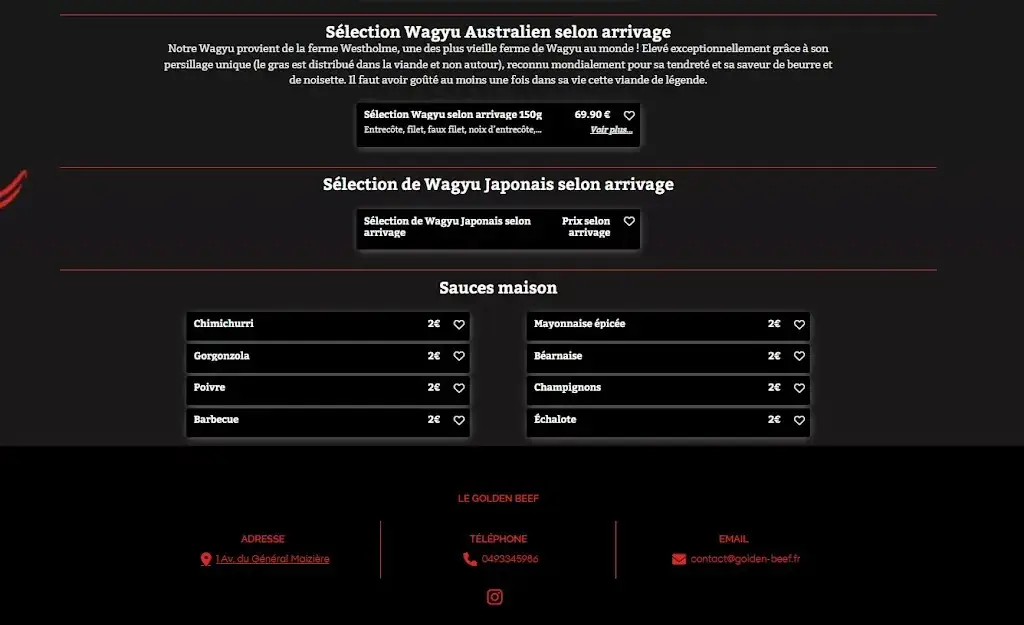 Menu_Le Golden Beef_Antibes_image_2