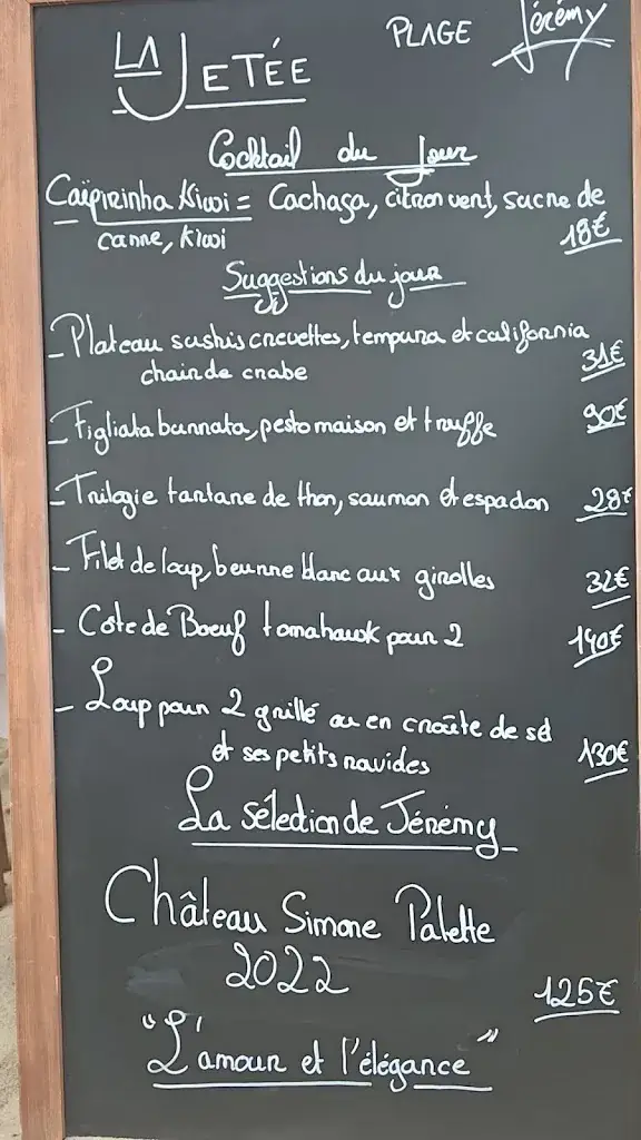 Menu_Plage la Jetée_Antibes_image_1