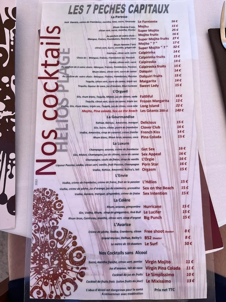 Menu_Hélios Plage_Antibes_image_1