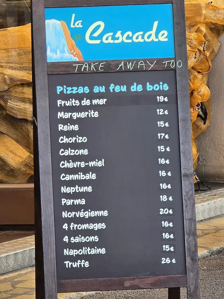Menu_La Cascade - Restaurant - Pizzeria - Bar (nouveaux propriétaires)_Antibes_immagine_2