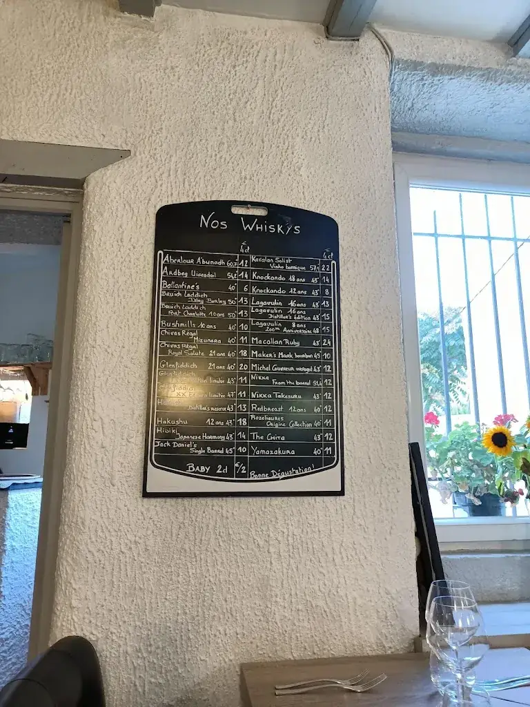 Menu_Auberge Saint Roch / restaurant Corse_Beaumes-de-Venise_immagine_2