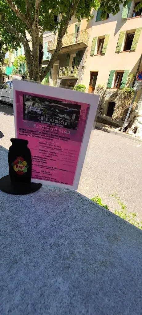 Menu_Café du siècle La foret_Beaumes-de-Venise_immagine_3