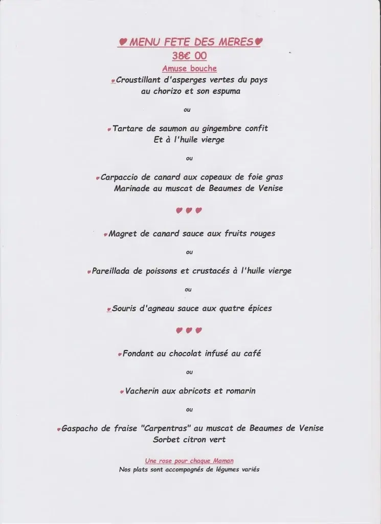 Menu_A.Vespucci/Le Relais des Dentelles_Beaumes-de-Venise_image_1