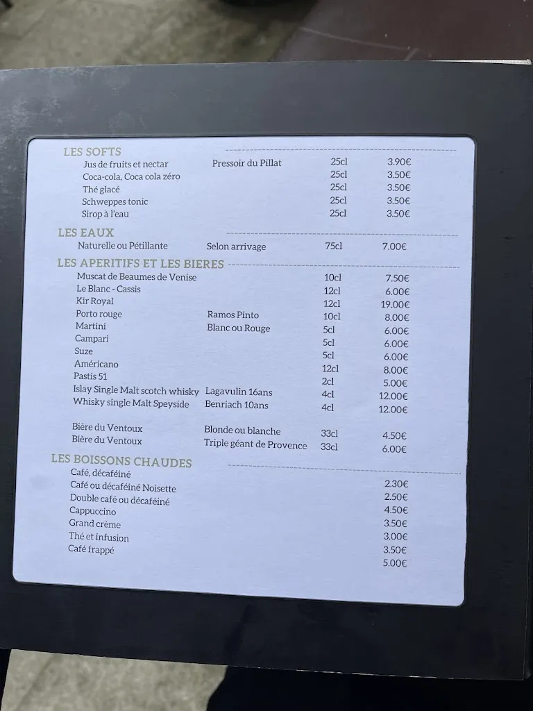 Menu_Chez Serge_Carpentras_image_1