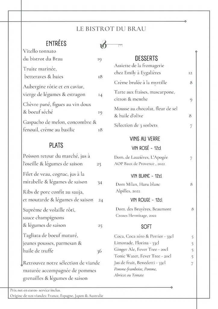 Menu_Le Bistrot du Brau_Eygalières_immagine_2