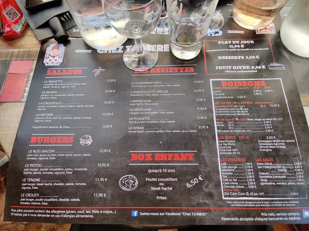 Menu_Chez Ta Mere Aups Var_Aups_image_4