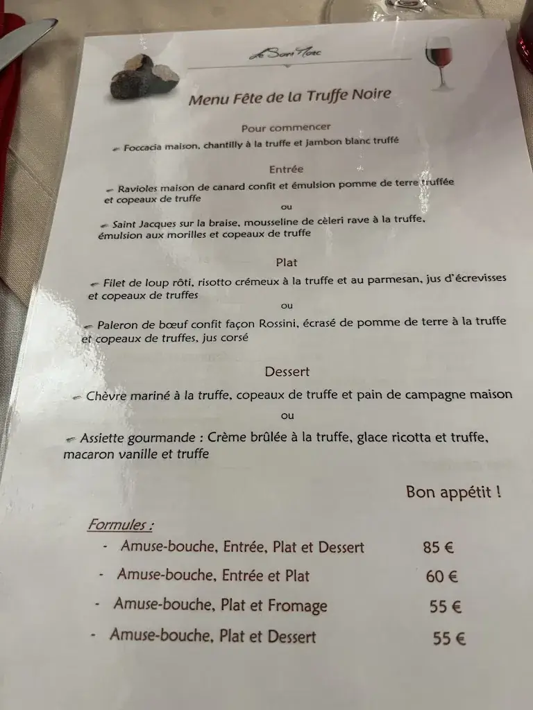 Menu_Hotel Le Saint-Marc_Aups_image_3