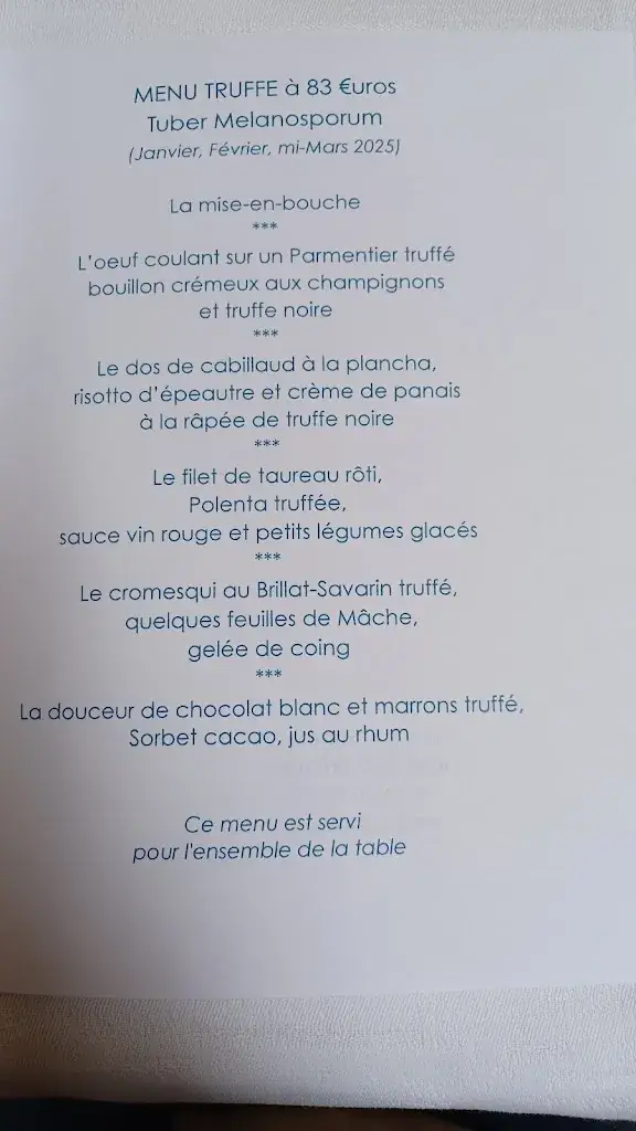 Menu_La Table de Tourtour_Tourtour_image_1