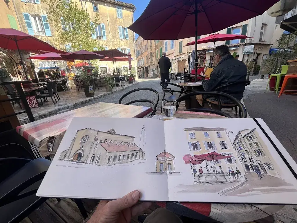 Michel Deconinck_Chez ton père, Café central_Aups_reseña