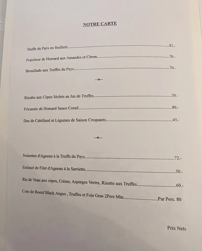 Menu_Les Chênes Verts_Tourtour_immagine_2