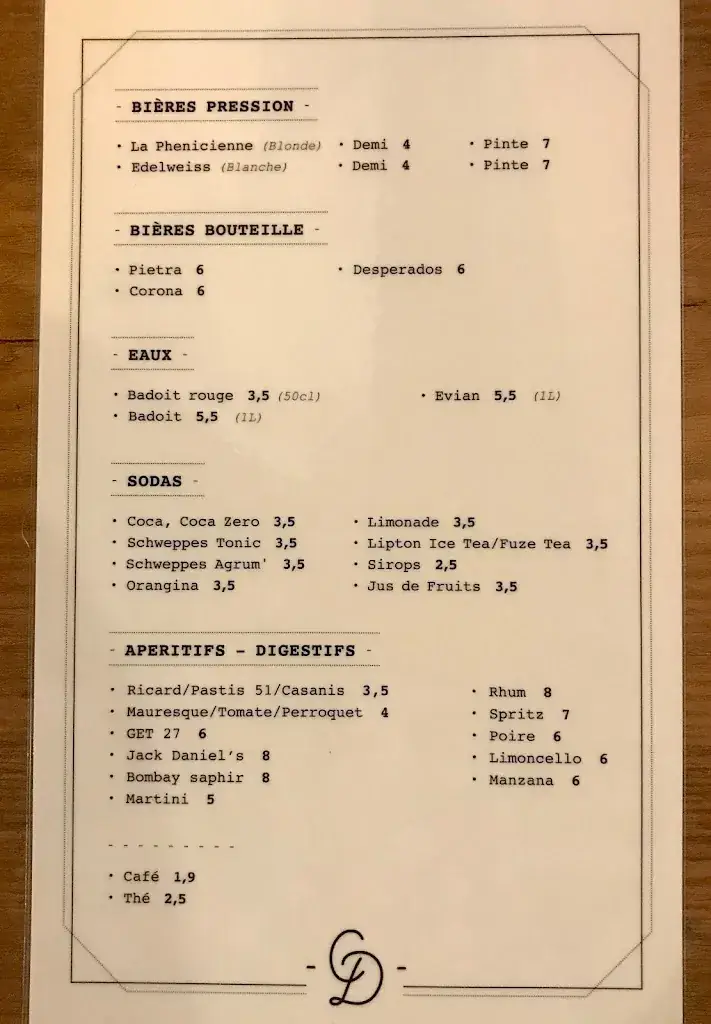 Menu_Le Comptoir des Docks_Marseille_image_3