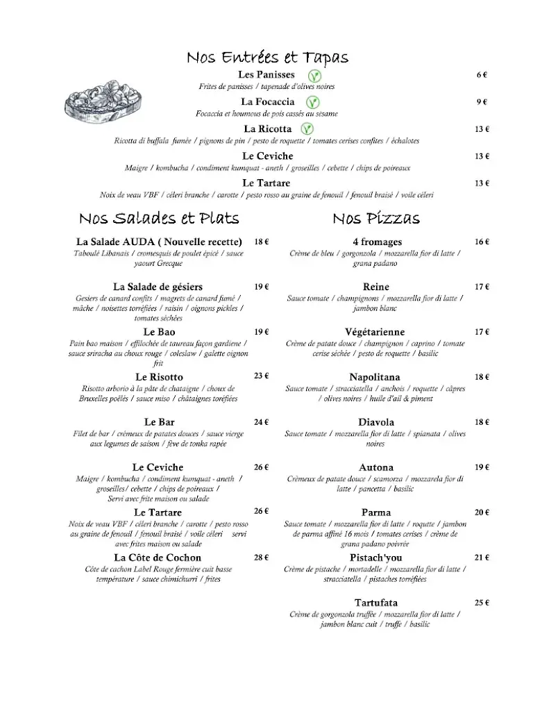 Menu_Auda - Cuisine du Marché - Restaurant Marseille_Marseille_image_2