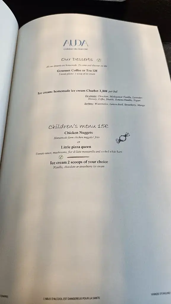 Menu_Auda - Cuisine du Marché - Restaurant Marseille_Marseille_image_4