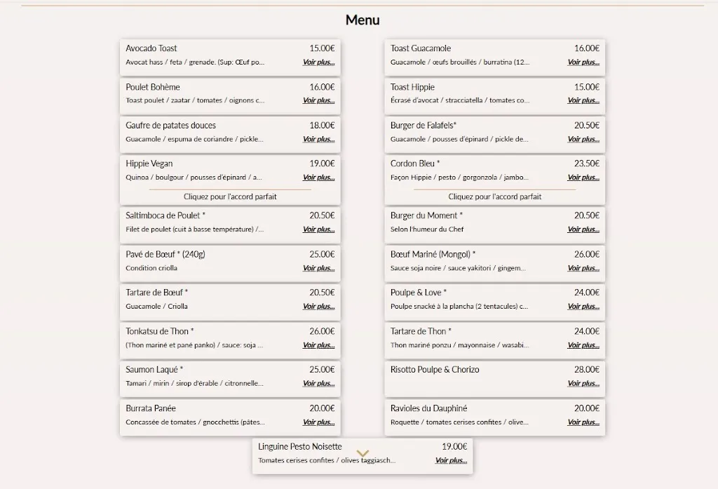 Menu_Le Hippie Chic Café_Marseille_image_1