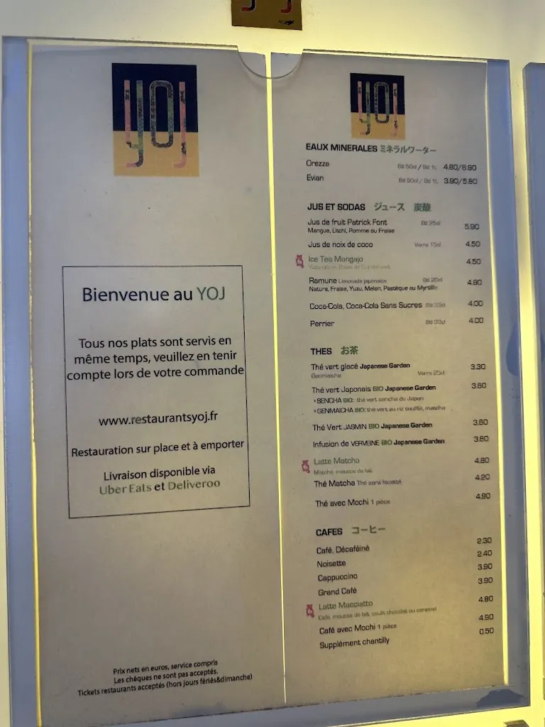 Menu_Yoj les Terrasses du Port_Marseille_immagine_1