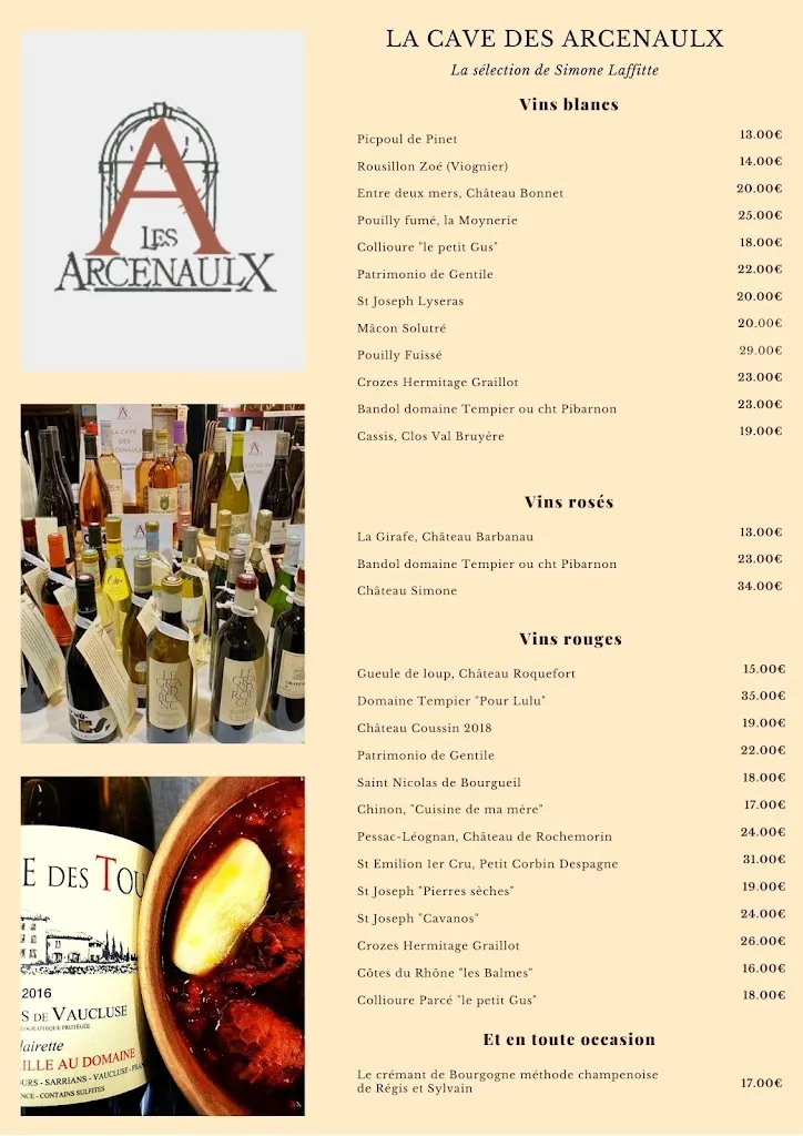 Menü_Restaurant Les Arcenaulx Marseille Vieux Port_Marseille_Bild_2