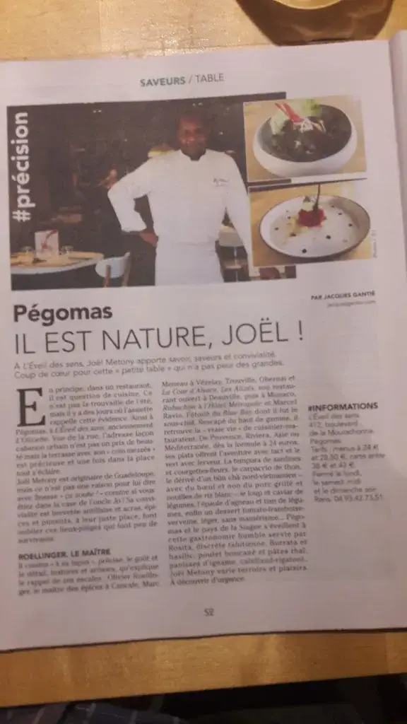 Menu_L'éveil des sens_Pégomas_image_2