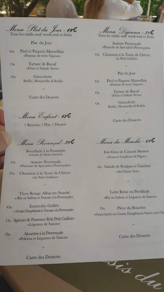 Menu_L'Oasis du Petit Galibier_Saint-Zacharie_immagine_2