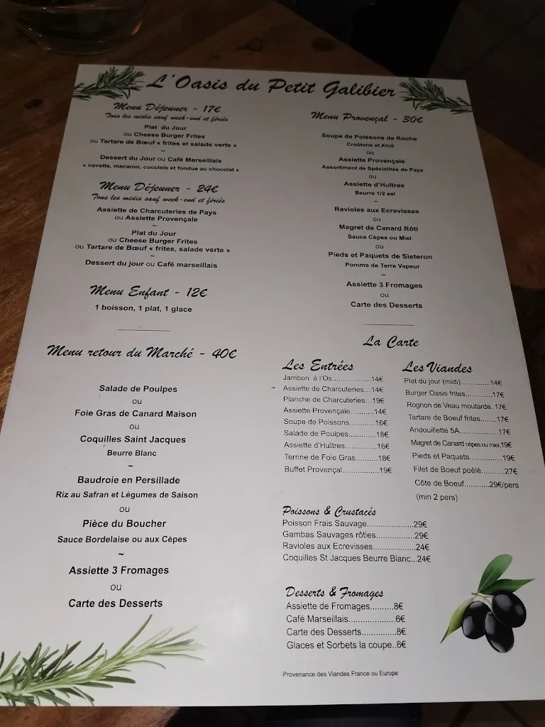 Menu_L'Oasis du Petit Galibier_Saint-Zacharie_immagine_3