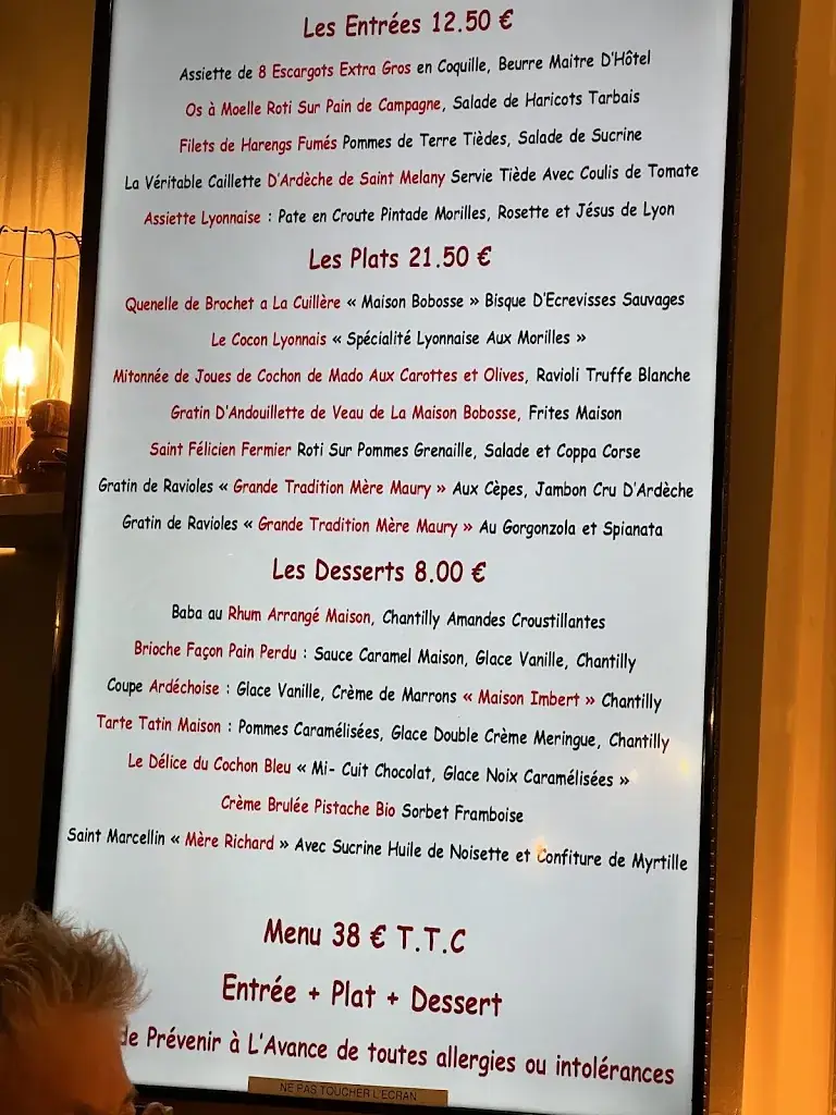 Menu_Restaurant le Cochon Bleu_Avignon_image_3