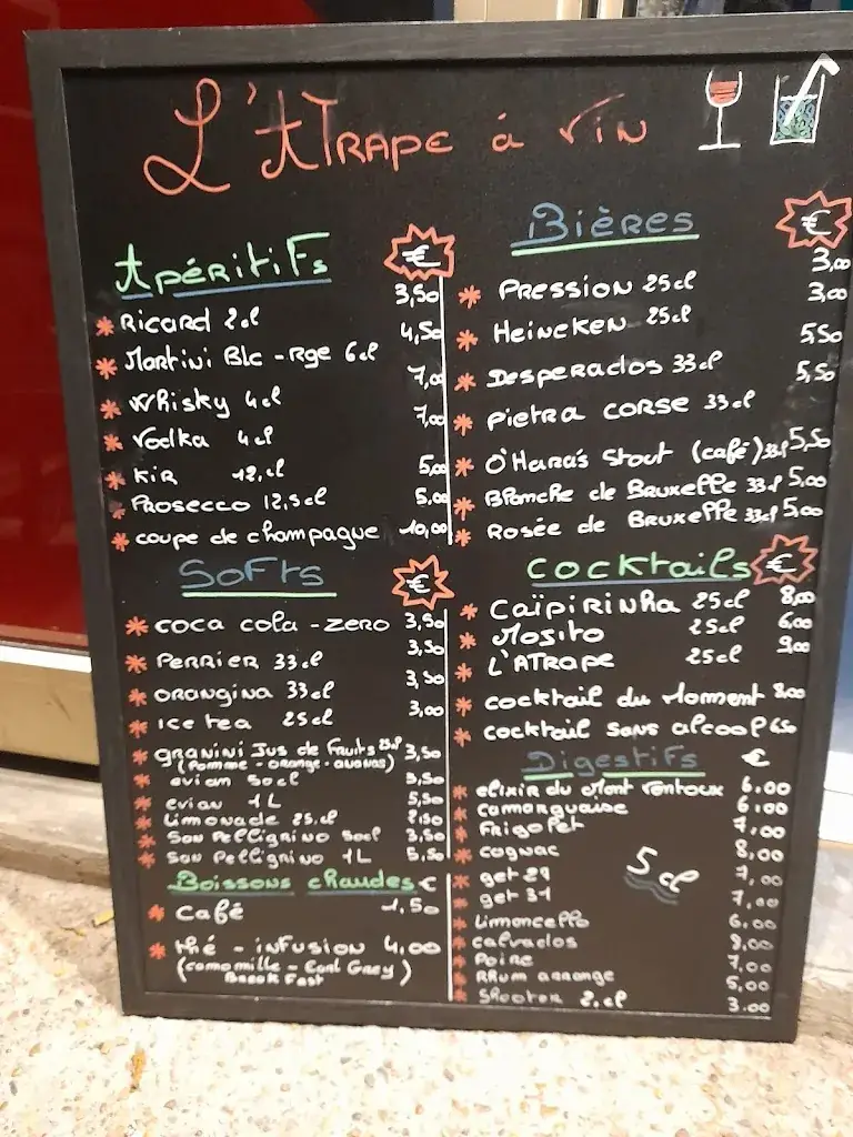 Menu_Pizzeria Restaurant Bar à vin L'Atrape à vin_Barbentane_image_2