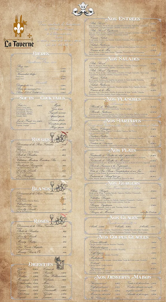 Menu_La Taverne_Bargemon_image_1