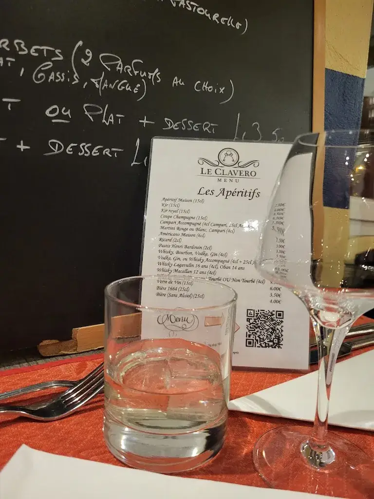 Menu_Restaurant Le Clavero_Claviers_image_1