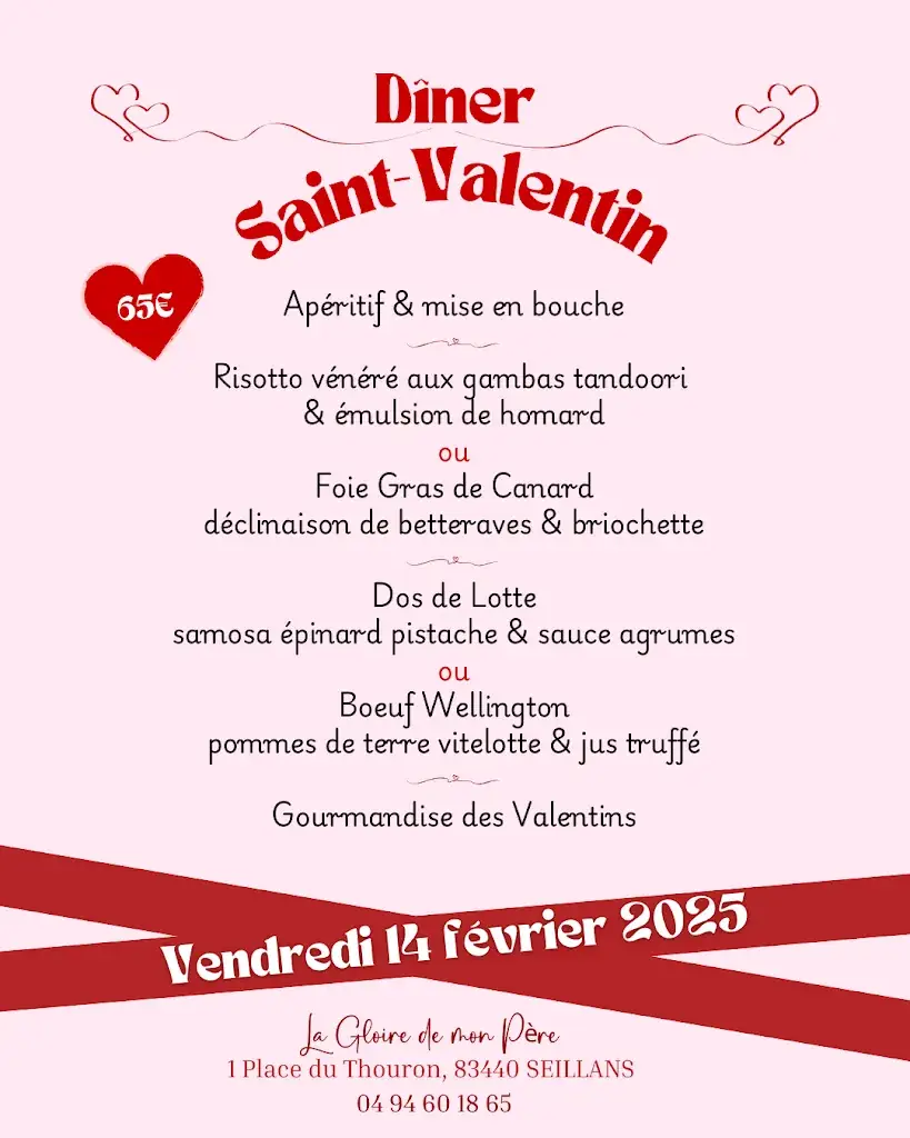 Menu_La Gloire de Mon Père_Seillans_image_1