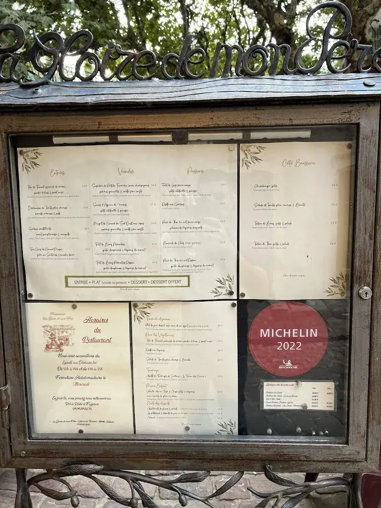 Menu_La Gloire de Mon Père_Seillans_image_4