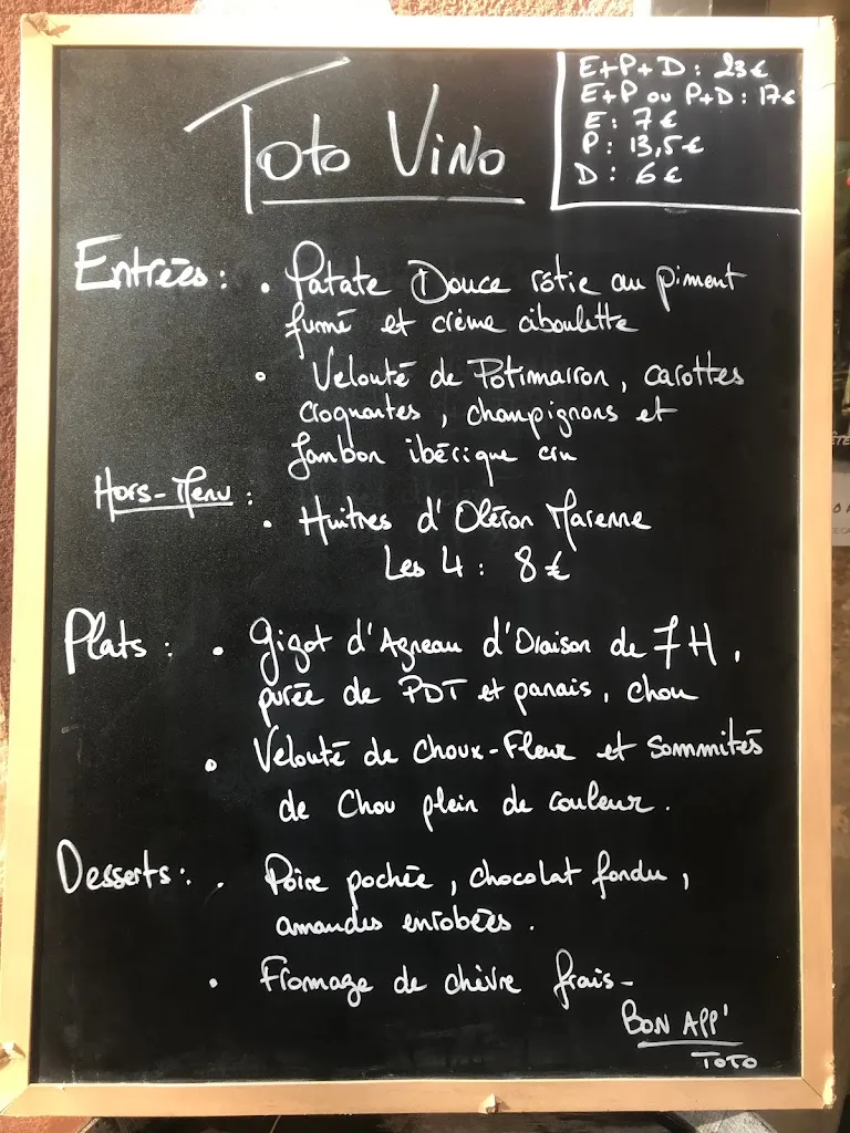 Menu_Toto Vino, restaurant cave à vin à Barjols_Barjols_image_3