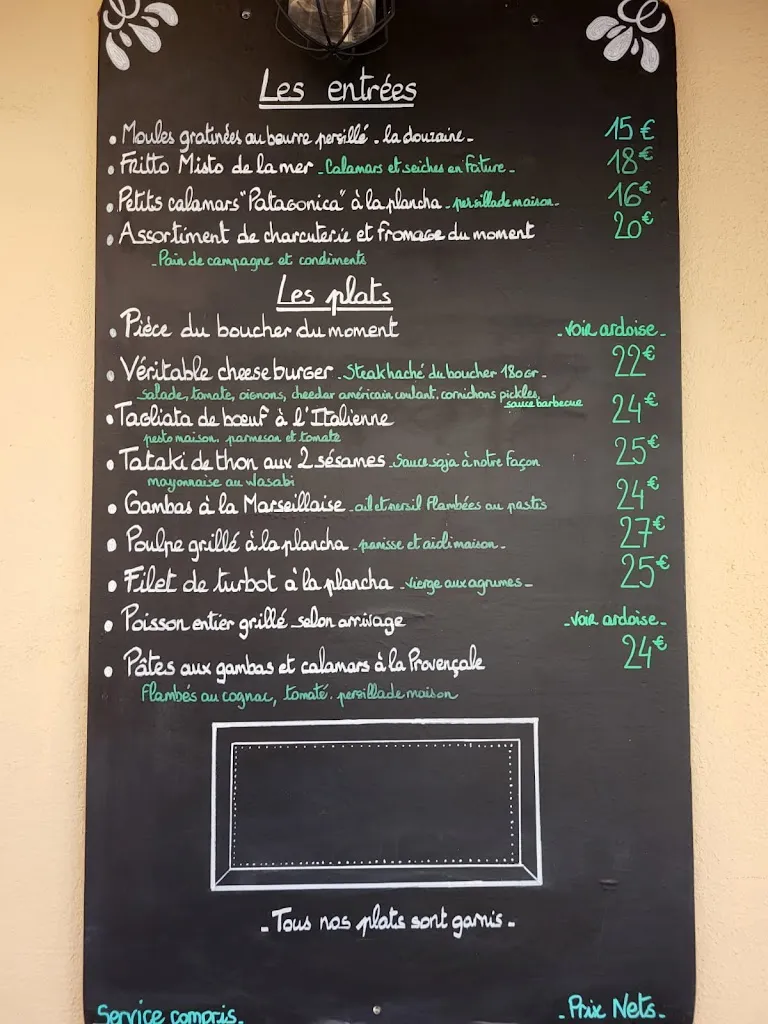 Menu_Restaurant La Table de Romain_Bandol_immagine_1