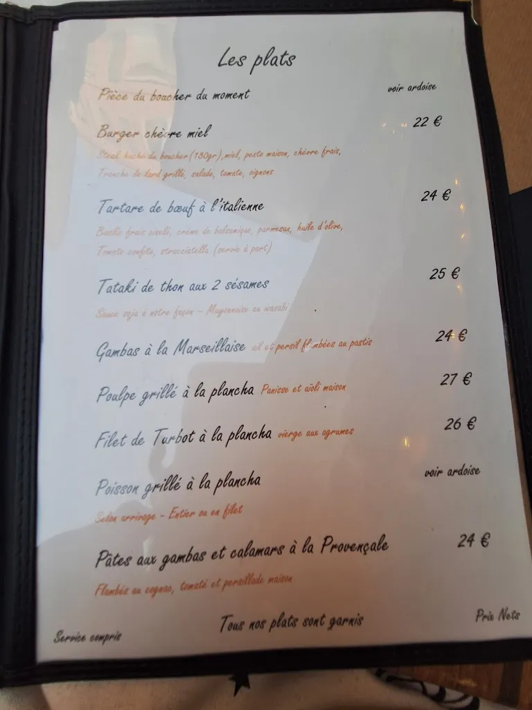 Menu_Restaurant La Table de Romain_Bandol_immagine_3