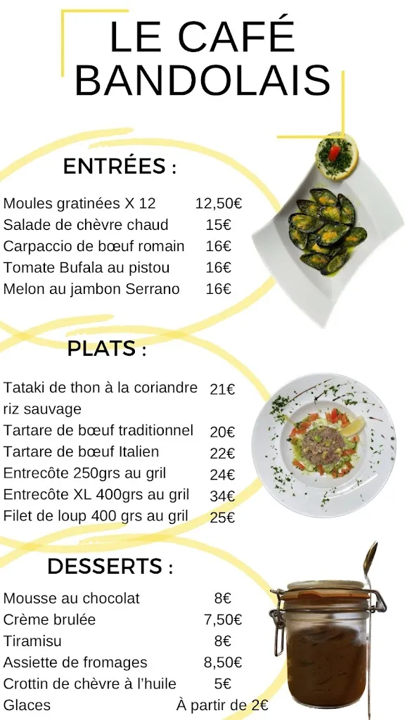Menu_Le Café Bandolais_Bandol_image_1