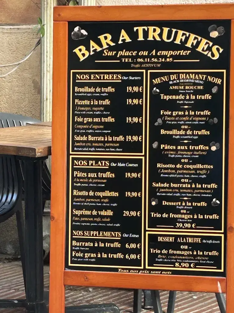 Menu_Bar à truffes_Bandol_image_1