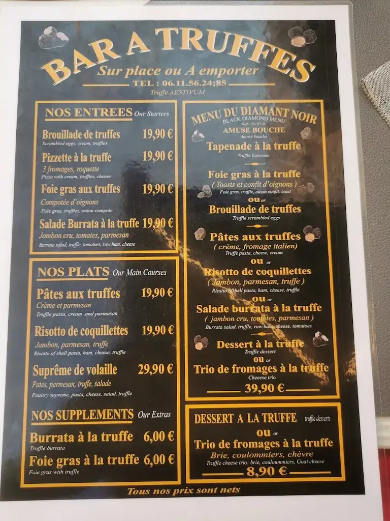 Menu_Bar à truffes_Bandol_image_2