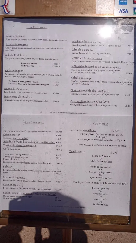 Menu_LA CARAVELLE BANDOL_Bandol_immagine_1