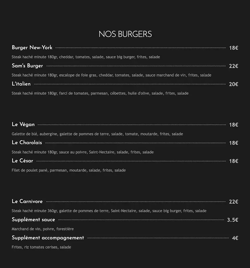 Menu_Sam's Klub Restaurant Bandol - Before | Service Tardif_Bandol_image_2