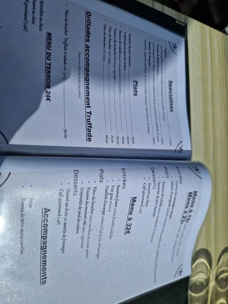 Menu_Le Village Auvergnat_Orcines_image_2