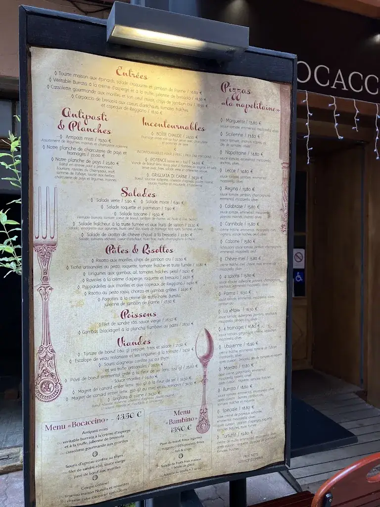 Menu_Restaurant le Bocaccino_Barcelonnette_immagine_3