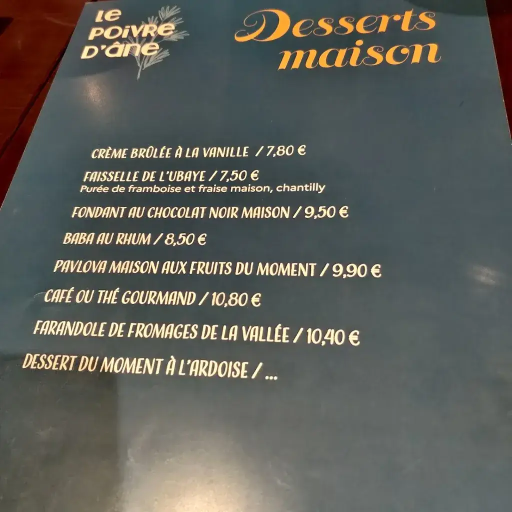 Menu_Le Poivre d'Âne_Barcelonnette_image_4