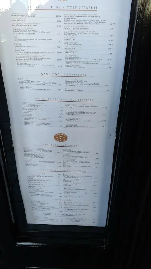 Menu_Les 7 Portes Restaurant_Barcelonnette_image_3