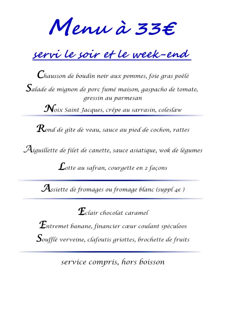 Menu_Auberge de Charade_Royat_image_1