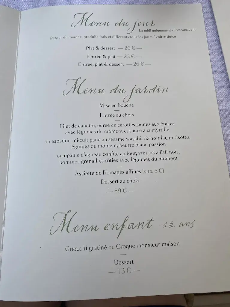 Menu_Restaurant Côté Jardin_Barcelonnette_image_2