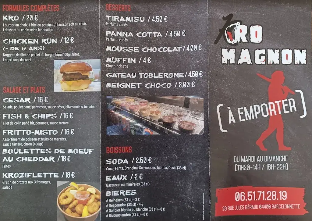 Menu_Le Kro-magnon_Barcelonnette_image_2